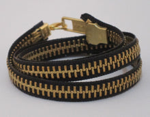 Load image into Gallery viewer, Zipper Bracelet Black