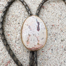 Load image into Gallery viewer, Mexican Opal Bolo Tie Brass