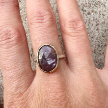 Load image into Gallery viewer, Sapphire Stacker Ring Sz 6.5