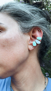 Turquoise & Opal Ear Cuff