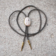 Load image into Gallery viewer, Mexican Opal Bolo Tie Brass