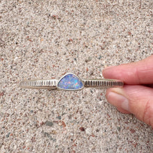 Load image into Gallery viewer, Stamped Stone Cuff Opal