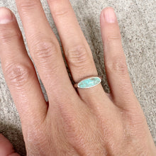 Load image into Gallery viewer, Turquoise Surf Stacker Ring Sz 6