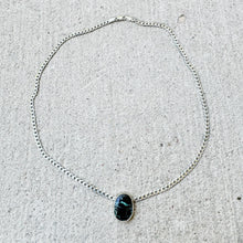 Load image into Gallery viewer, Black Buffalo Turquoise Necklace