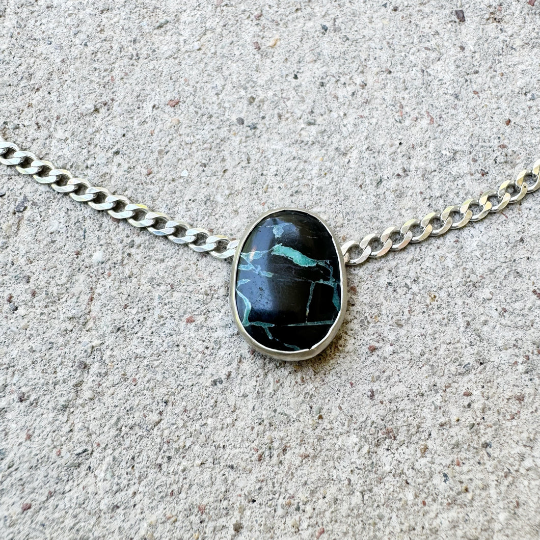 Black Buffalo Turquoise Necklace