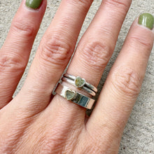 Load image into Gallery viewer, Turquoise Amore Stacker Ring Sz 7