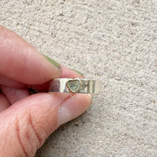 Load image into Gallery viewer, Turquoise Amore Stacker Ring Sz 8
