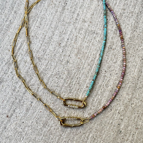 Relic Necklace Gold Sm Link