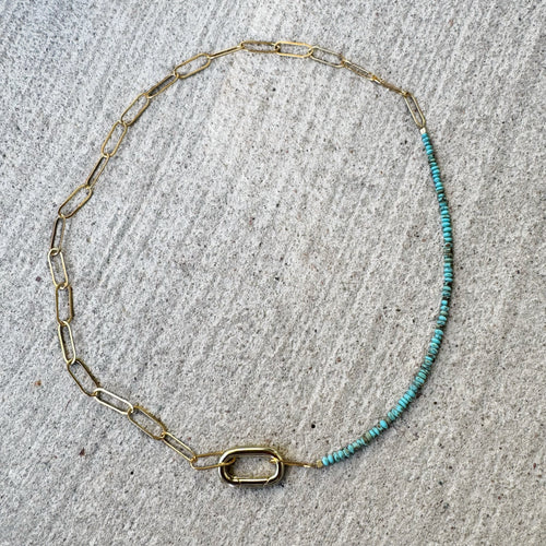 Relic Necklace Gold Lg Link