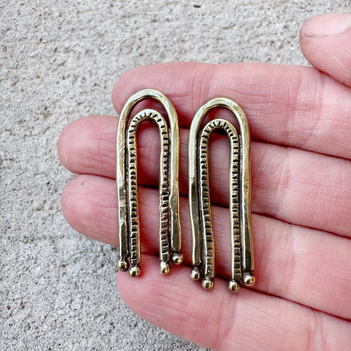 Prism Earring Brass