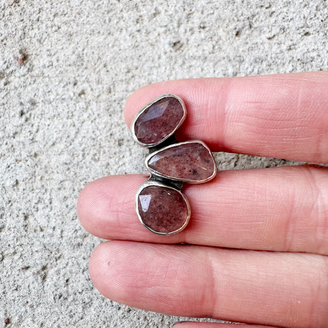 Strawberry Quartz Ear Cuff