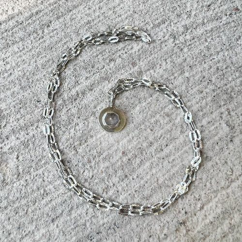 Spinel Disc Necklace