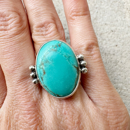 Turquoise Alice Ring Sz 6