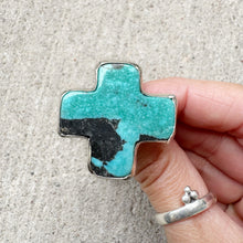 Load image into Gallery viewer, Turquoise Positivity Ring Sz 9