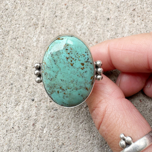 Turquoise Alice Ring Sz 8