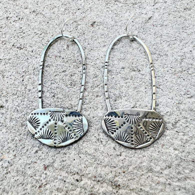 Stamped Sterling Earring