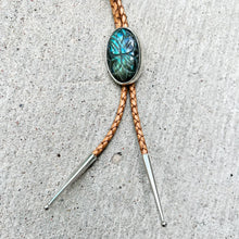 Load image into Gallery viewer, Labradorite Bolo Tie