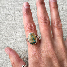 Load image into Gallery viewer, Royston Ribbon Turquoise Ring Sz 10.5