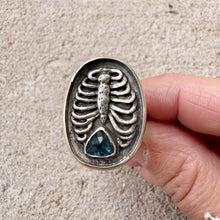 Load image into Gallery viewer, Tourmaline Rib Cage Ring