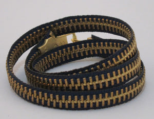Zipper Bracelet Navy