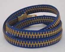 Load image into Gallery viewer, Zipper Bracelet Blue