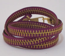 Load image into Gallery viewer, Zipper Bracelet Purple