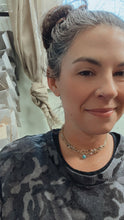 Load image into Gallery viewer, Coin Chain Wrap Necklace White Topaz