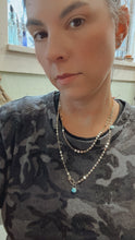 Load image into Gallery viewer, Coin Chain Wrap Necklace White Topaz